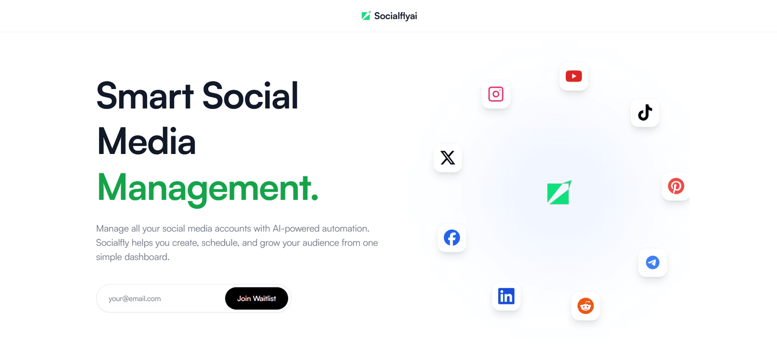 SocialFly AI product interface created with Atyuttama